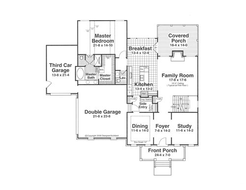First Floor image of DRESDEN House Plan